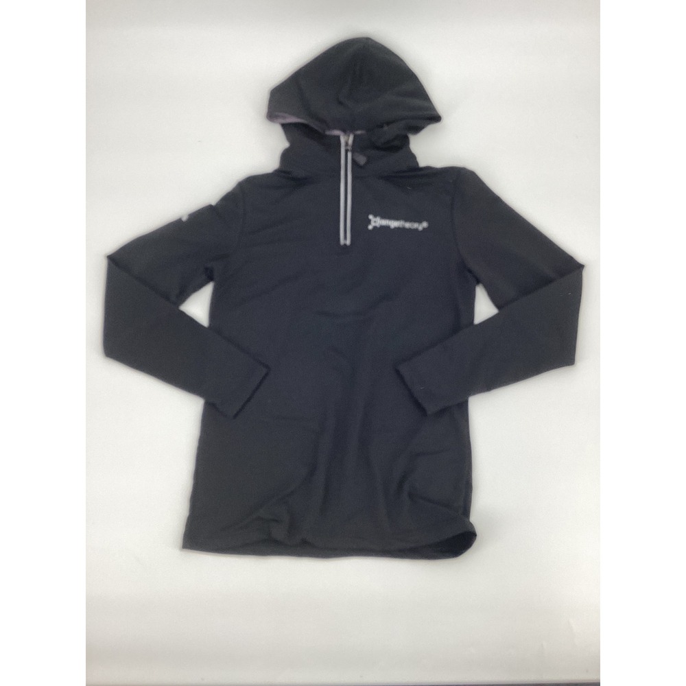 Orangetheory Fitness Women XS Black Quarter Zip Hoodie Activewear FLAW